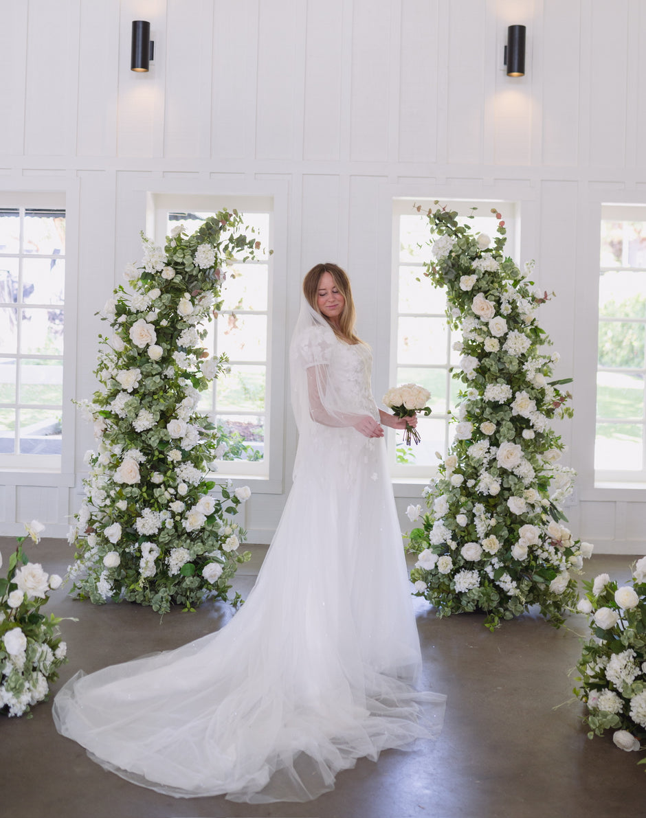 Highend Faux Floral arch rentals in Phoenix Scottsdale Arizona Lush